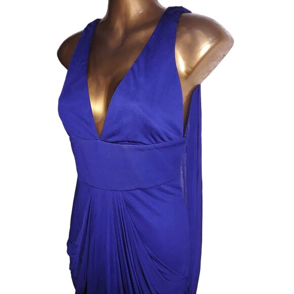NWT Versace Early 2000's Draped Panel Back Grecian Cocktail Dress Sz 42 - Picture 2 of 13